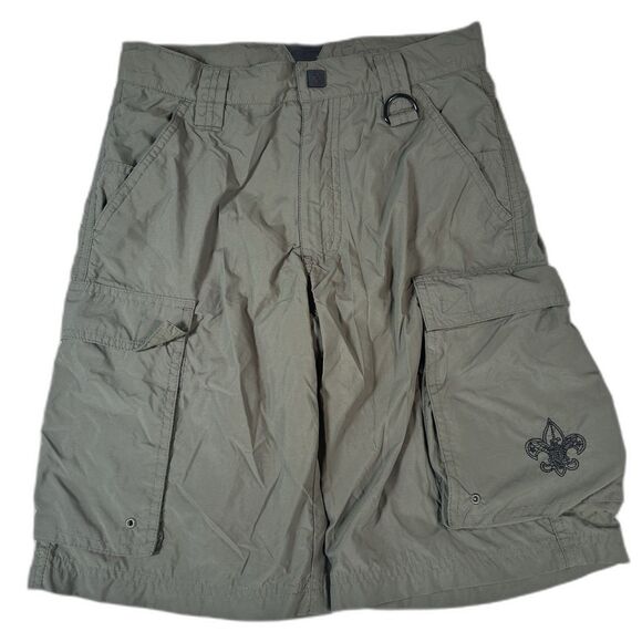 Boy Scouts of America Centennial Shorts Youth Large Cargo Nylon Uniform Scout BS - Picture 1 of 6
